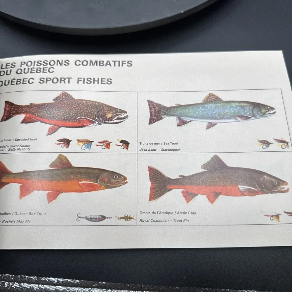 Vintage Sport Fishing in Quebec Canada Booklet 1975 Fishing HTF